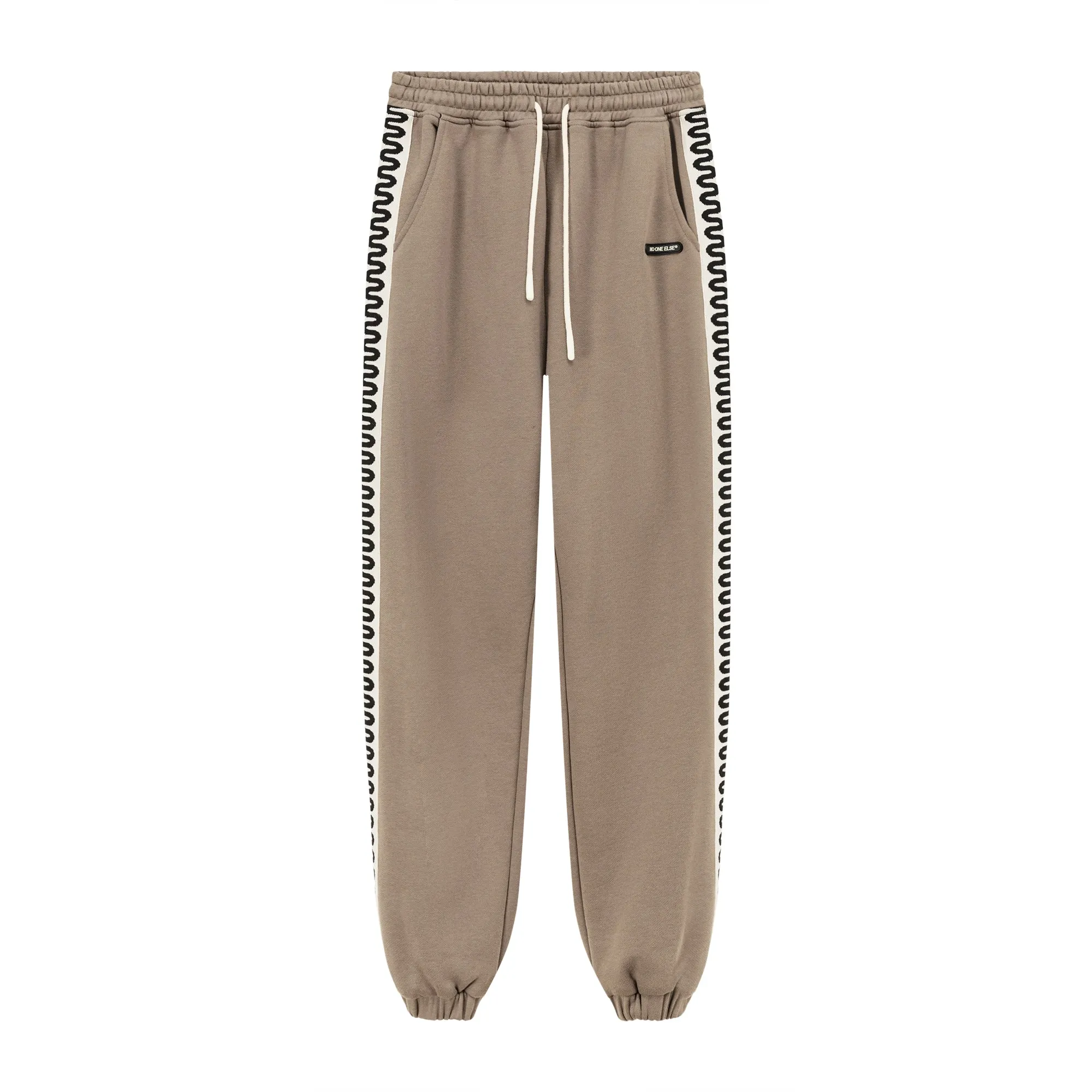 Two Toned Squiggly Line Jogger Pants